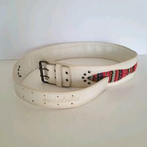 Cocolulu Women Geniue Leather Vintage Belt Wide Width Size 32-38 Large Preppy